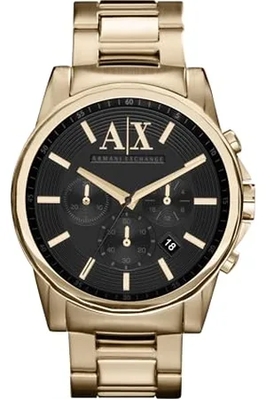 Armani Exchange Watch for Men, Quartz Chronograph Movement, 45 mm Stainless Steel Case with a Stainless Steel Strap, AX2095
