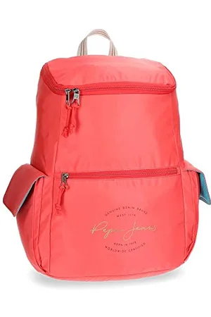 Pepe Jeans Yoga Adaptable Backpack Red 33x44x19 cms Polyester for 15.6" Laptop 25.92L