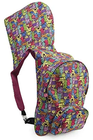 Morikukko Unisex-Adult Hooded Backpack Basic Cat Fuchsia Backpack