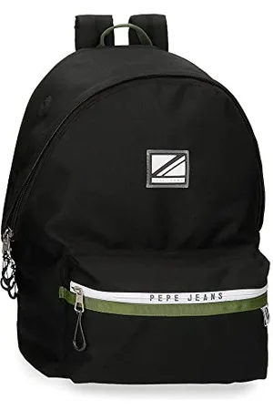 Pepe Jeans Luca Laptop Backpack Double Compartment 15.6" Black 31x44x17.5 cm Polyester 23.87L, , Laptop Backpack Double Compartment