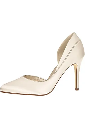 Rainbow Club Bridal Shoes Joanne - Pumps, Ivory/Creme, Wedding Shoes, Satin, Comfortably Padded - Size 40.5 EU (7.5 UK)
