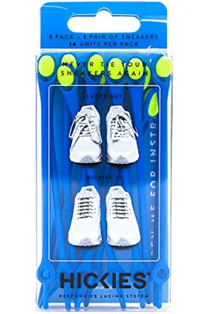 Hickies Tie-Free Laces (1.0) - Electric Blue/Yellow