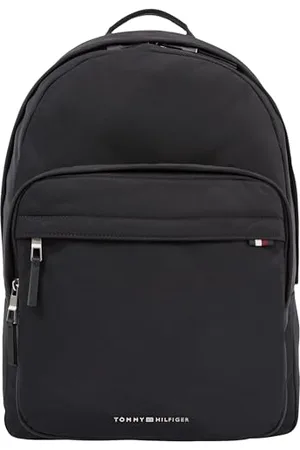 Tommy Hilfiger Men, TH Signature Backpack, Backpacks, Black, One Size