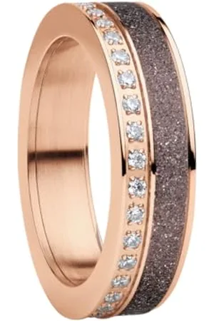 Bering Women Ring in polished Rosé gold - Arctic Symphony Collection with Stainless Steel - Dordogne 8