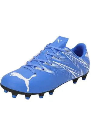 PUMA Unisex Kids Attacanto Fg/Ag Jr Soccer Shoe, Bluemazing White, 3 UK