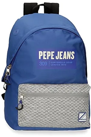 Pepe Jeans Darren School Backpack Adaptable to Trolley 31x44x17.5cm Polyester 20,46L, , School Backpack Adaptable to Trolley