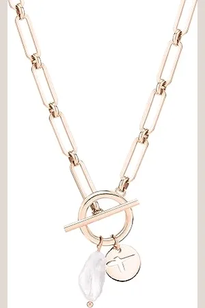 Tamaris Necklace, 44 cm, Stainless Steel, Glass Pearl