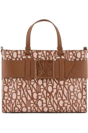 Armani Exchange Women Essential, Susy, Sustainable, All Over Logo Big Tote, , One Size