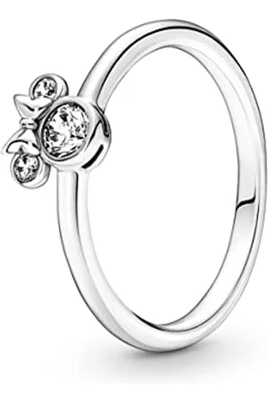 PANDORA Disney Minnie Mouse sterling ring with clear cubic zirconia, 50