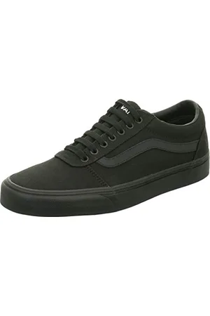 Vans Mens Size 9.5, Ward Sneaker Black Canvas Lace Up Shoes, Low Top Men