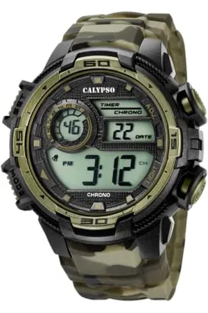 Calypso Mens Chronograph Quartz Watch with Silicone Strap K5723/6