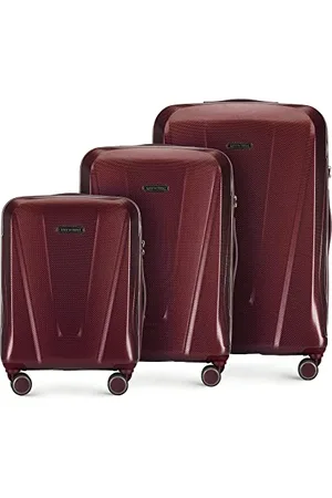 Wittchen Travel Suitcase Carry-On Cabin Luggage Hardshell Made of Polycarbonate with 4 Spinner Wheels Combination Lock Telescopic Handle Explorer Line Set of 3 suitcases