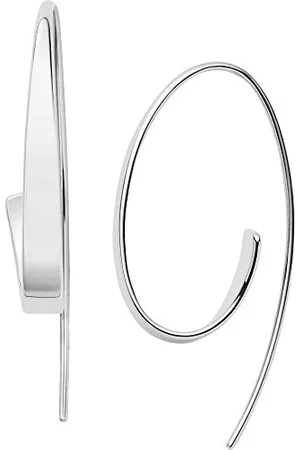 Skagen Earrings for Women Kariana, 39 mm Drop Length Silver Stainless Steel Earrings, SKJ1077040