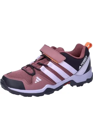 adidas Unisex Terrex AX2R Hook-and-Loop Hiking Shoes, Quiet Crimson/Silver Dawn/Amber Tint, 11.5 UK