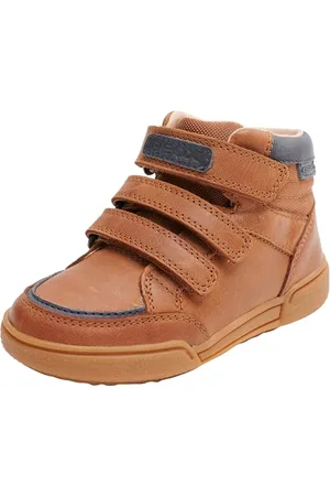Geox J POSEIDO BOY B Sneaker, Cognac/Blue, 6 UK Child