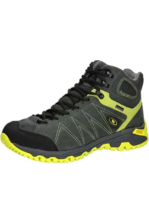 BRUTTING Unisex Mount Kapela High Cross Country Running Shoe, grau/Lemon, 3 UK