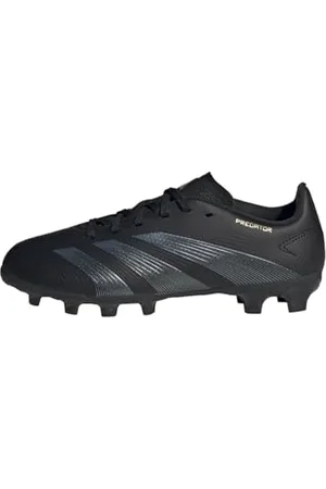 adidas Predator League J Football Boots Multi Ground, Core Black/Carbon/Gold Metallic, 4 UK