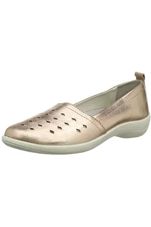 Padders Women Rava Closed Toe Ballet Flats, Gold (Rose Gold 67), 3 UK