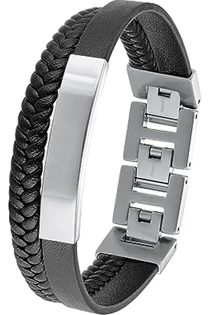 QS by s.Oliver Bracelet stainless steel leather men