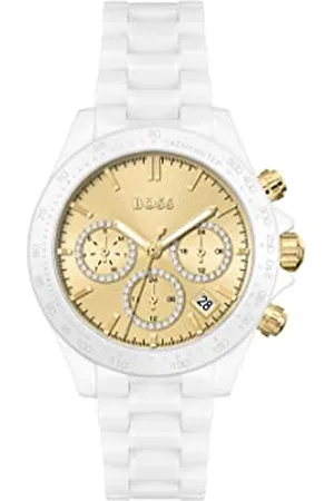 HUGO BOSS Analogue Multifunction Quartz Watch for Women with White Ceramic Bracelet - 1502631