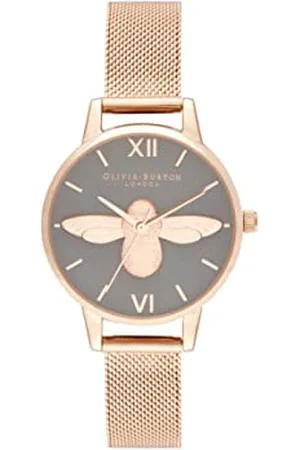 Olivia Burton Analogue Quartz Watch for Women with Rose Gold Colored Stainless Steel Bracelet - OB16EX116
