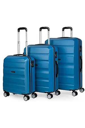 Itaca Set of 3 Rigid Travel suitcases 4 Wheels Trolley 55/67/77 cm abs. Resistant and Lightweight. Luggage. Small Cabin Approved, Medium and Large.