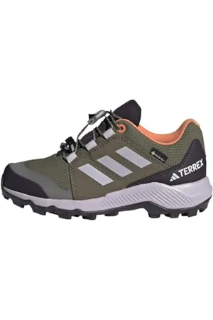 adidas Unisex Terrex Gore-TEX Hiking Shoes, Olive Strata/Silver Dawn/Amber Tint, 11.5 UK