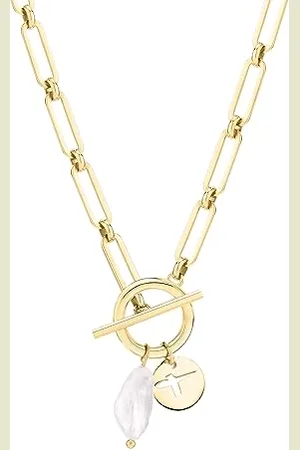 Tamaris Necklace, 44 cm, Stainless Steel, Glass Pearl