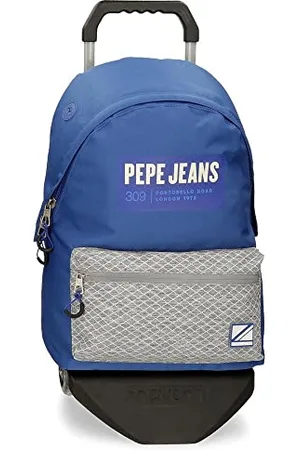 Pepe Jeans Darren School Backpack with Cart 31x44x17.5 cm Polyester 20,46L, , School Backpack with Trolley