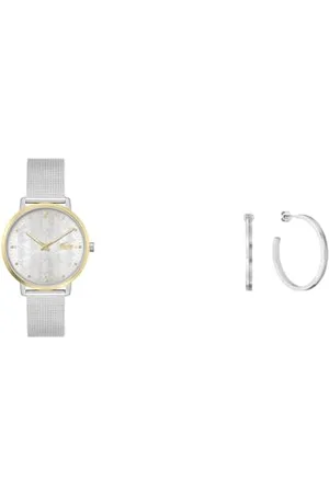 Lacoste Analogue Quartz Watch for Women with Silver Stainless Steel Bracelet - 2001286 Women