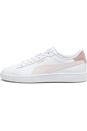 PUMA Unisex Smash 3.0 L Sneaker, White-Frosty Pink Gold, 13 UK