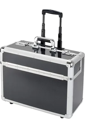 Alumaxx Trolley Pilot Case Laptop Compartment 2 Combination Locks Aluminium Ref 45129