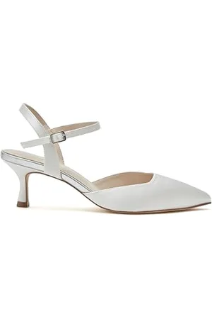 Rainbow Club Lottie Kitten Heel Satin Wedding Shoes, 8