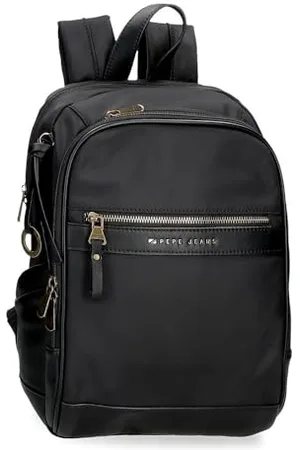 Pepe Jeans Morgan Casual Backpacks Travel Bags Beige and Faux Leather for Women by Joumma Bags, , standard size, Rucksack