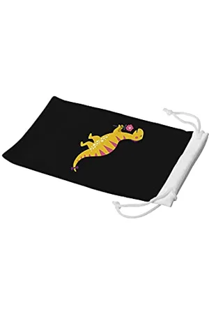 Bonamaison Digitally Printed Glasses Pouch, Sunglasses Pouch, 100% Cotton, Soft & Slim, Protective Glasses Case with Drawstring Closure, 1 Piece, 11x19 cm