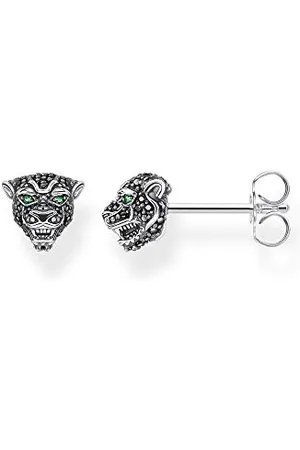 Thomas Sabo Unisex Stud Earrings Cat 925 Sterling Silver H2110-845-11