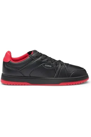 HUGO BOSS Mens Hadrian Tenn Signature-Outsole Trainers with Nubuck Effect Size 6
