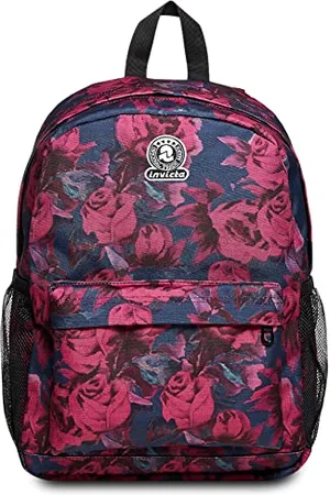Invicta Ollie Single-Compartment Backpack, Roses, , School and Leisure