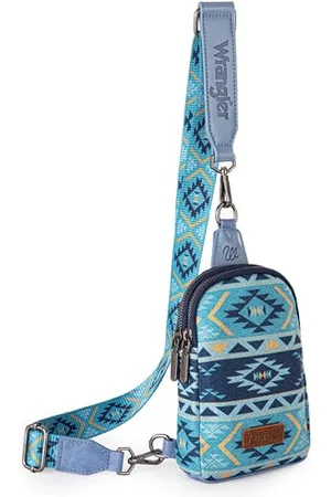 Wrangler Aztec Sling Bag Southwest Crossbody Bags Trendy Chest Bag