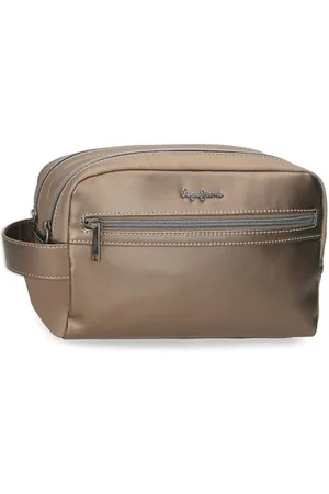 Pepe Jeans Joumma Bags Ruby Wallet, Purse, Wallet, Made of Polyester and with Faux Leather Details, Compartments, Cream Bags, , One Size, Double Toiletry Bag