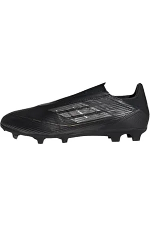 adidas F50 League Laceless Football Boots Firm Ground Shoes, Core Black/Iron Metallic/Gold, 7.5 UK