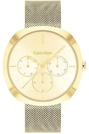 Calvin Klein Analogue Multifunction Quartz Watch for Women Shape Collection with Colored Stainless Steel Bracelet - 25200339