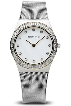 Bering Women Analog Quartz Classic Collection Watch with stainless steel Strap and Sapphire Crystal 12430-010