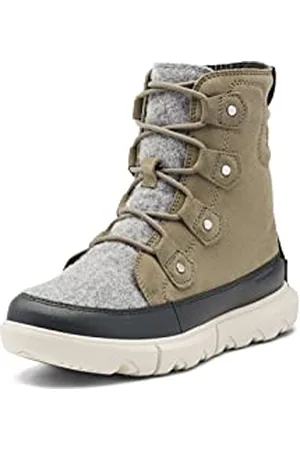 sorel Womens Explorer Joan Wp Casual Winter Boots, Sage Fawn, 7 UK