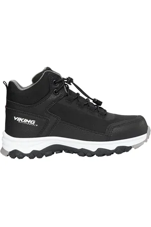 Viking Akkarvik Mid Warm WP SL Walking Shoes, Black/Granite, 3.5 UK