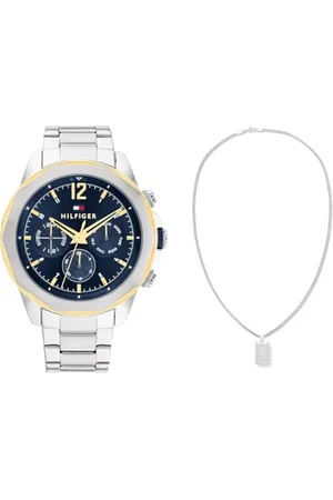 Tommy Hilfiger Analogue Multifunction Quartz Watch for Men & Pendant Necklace