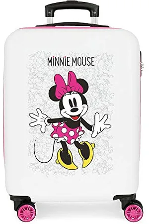Disney Minnie Enjoy the Day White Cabin Suitcase 40x55x20 cm Rigid ABS Combination lock 34 Litre 2.8 Kg 4 Double Wheels Hand Luggage