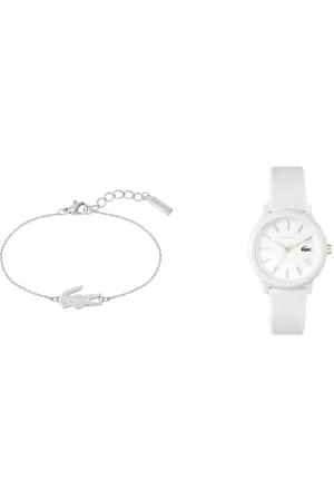 Lacoste Analogue Quartz Watch for Women with White Silicone Bracelet - 2001211 Women