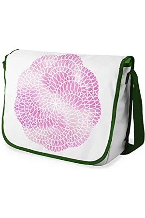 Bonamaison Digitally Printed Messenger School Bag with Khaki Strap for Students, Cross Body Bag, Courier Bag, Shoulder Bag for School, Back to School, Size: 29x36 Cm