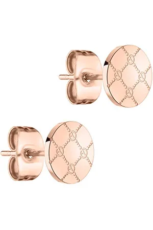 Tamaris Logomania Stud Earrings, Standard, Stainless Steel, No Gemstone